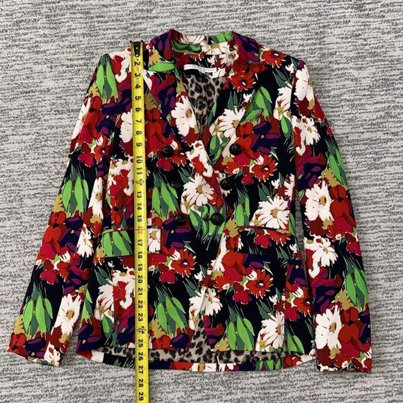New Veronica Beard Black Floral Miller Dickey Jacket Size 6 - Picture 7 of 15